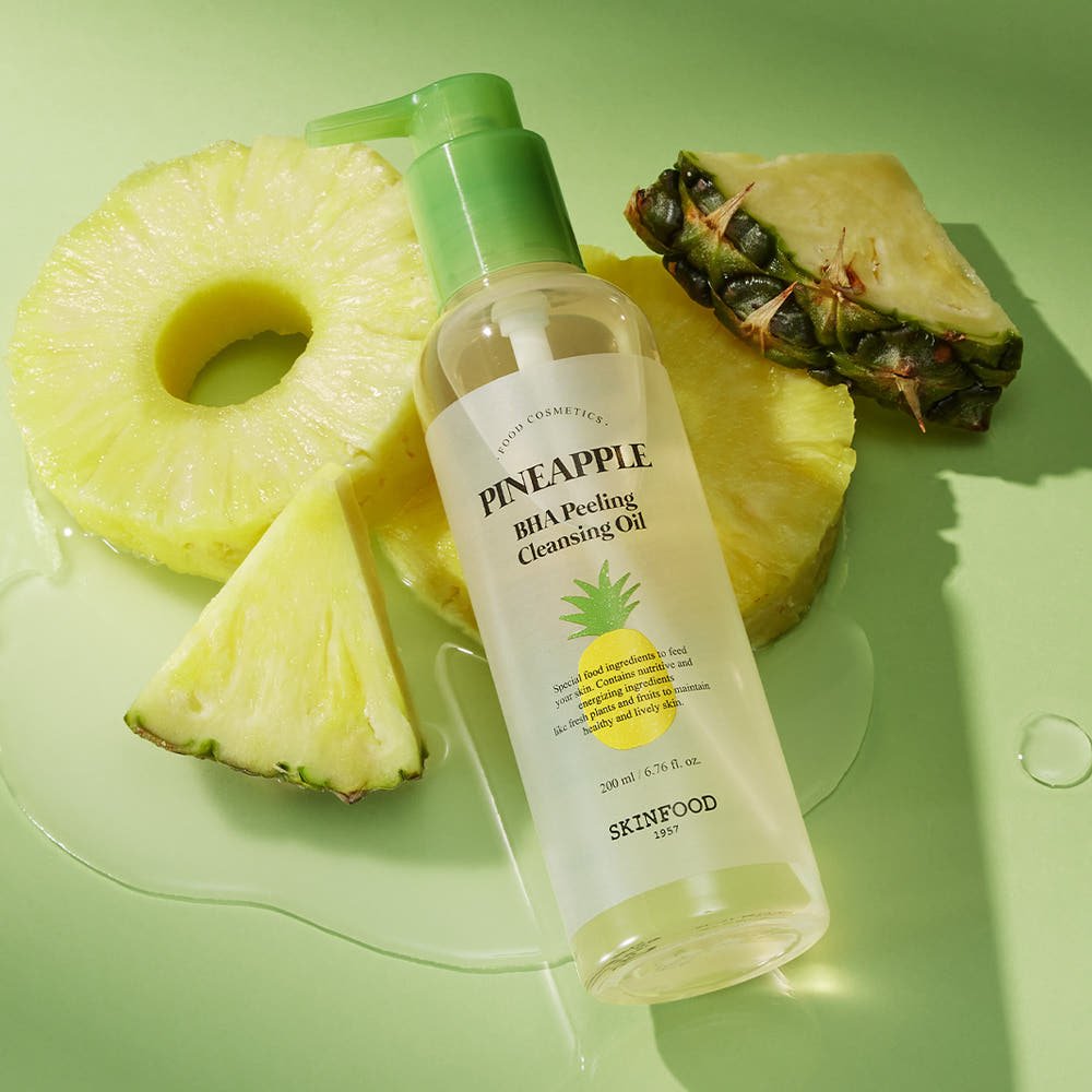 SKINFOOD Pineapple BHA Peeling Cleansing Oil 200ml - JOSEPH BEAUTY