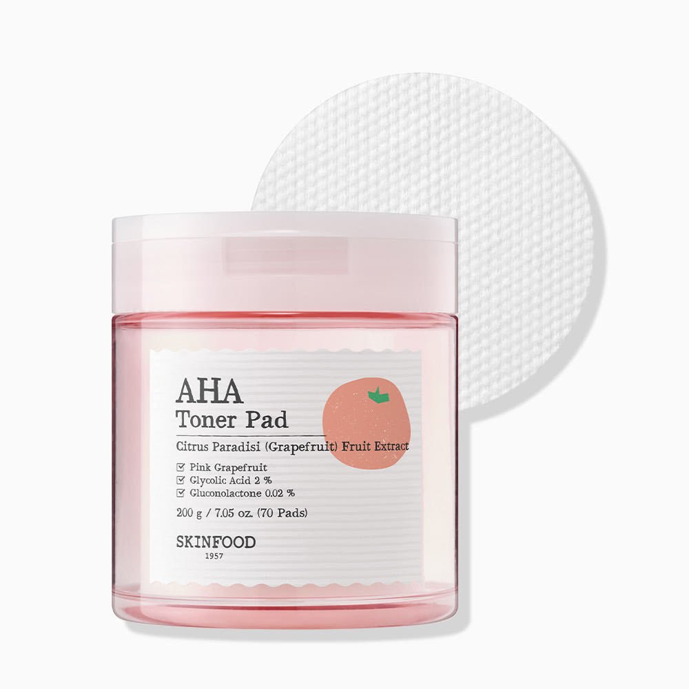 SKINFOOD Pink Grapefruit AHA Toner Pad 200g/70P - JOSEPH BEAUTY