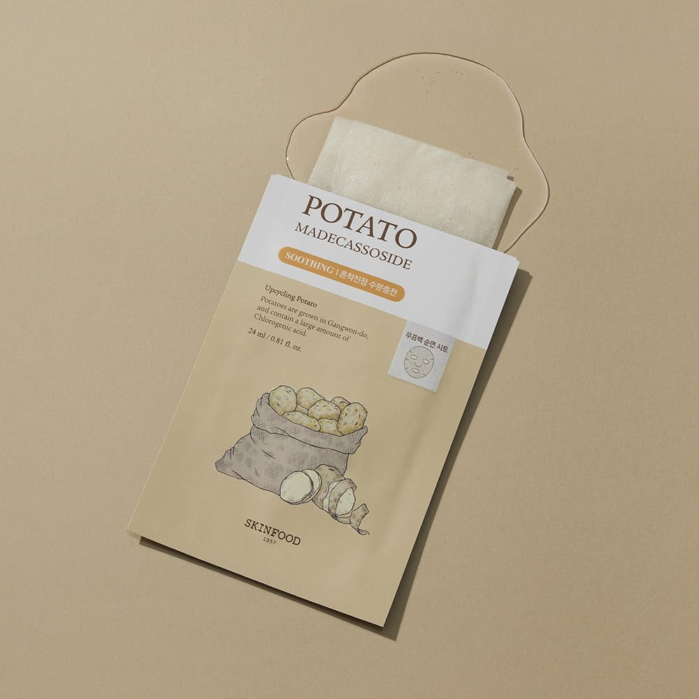 SKINFOOD Potato Madecassoside Mask Sheet 24ml X 10ea - JOSEPH BEAUTY