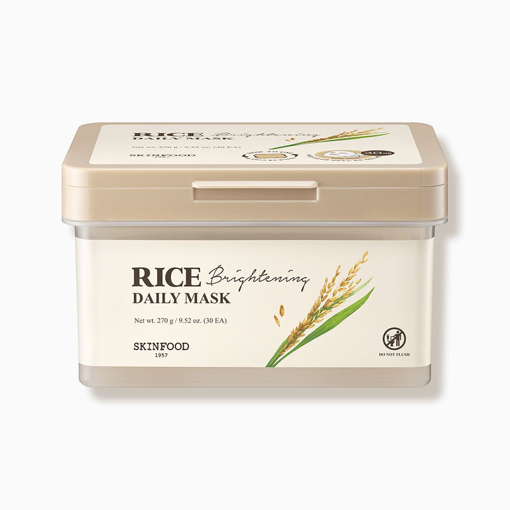 SKINFOOD Rice Brightening Daily Mask 270g/30ea - JOSEPH BEAUTY