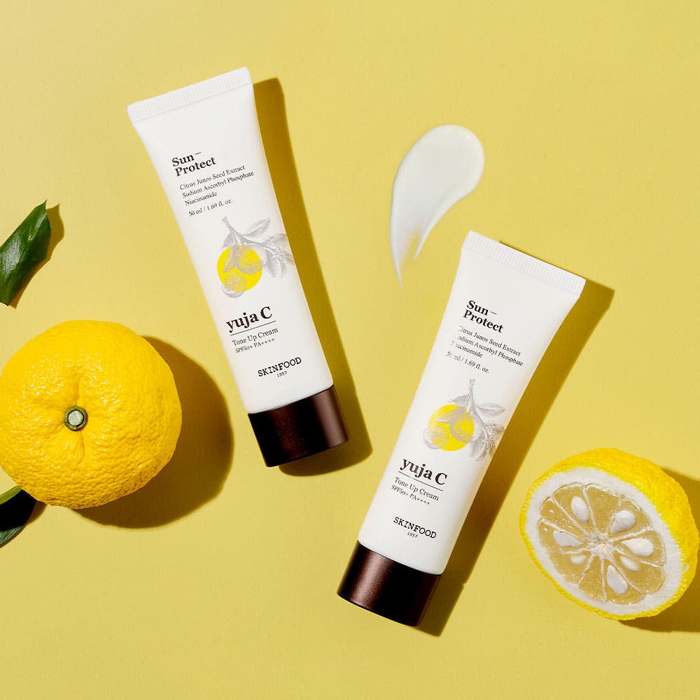 SKINFOOD Yuja C Tone Up Cream SPF50+ PA++++ 50ml - JOSEPH BEAUTY