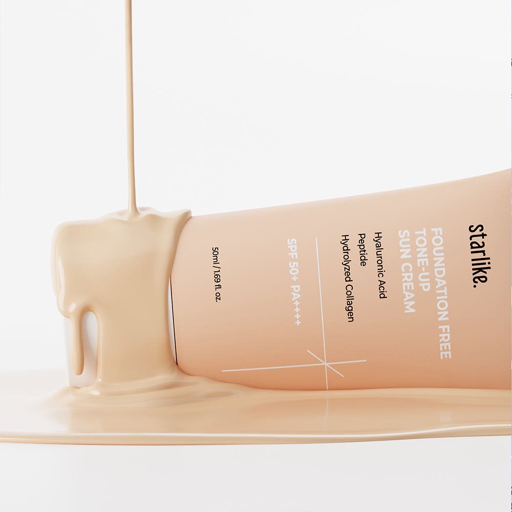 starlike Foundation Free Tone Up Sun Cream SPF50+ PA++++ 50ml - JOSEPH BEAUTY