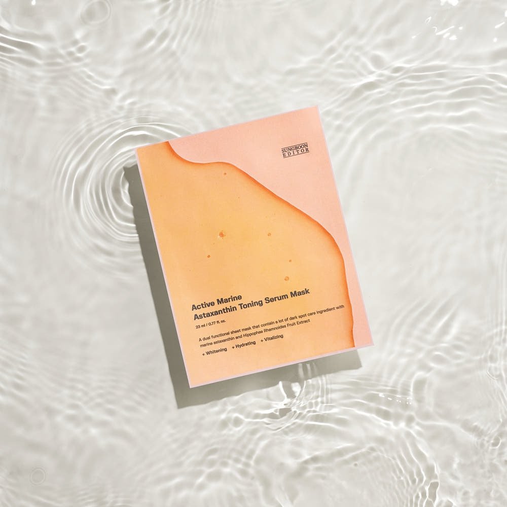 SUNGBOON EDITOR Active Marine Astaxanthin Toning Serum Mask 23ml X 10ea - JOSEPH BEAUTY