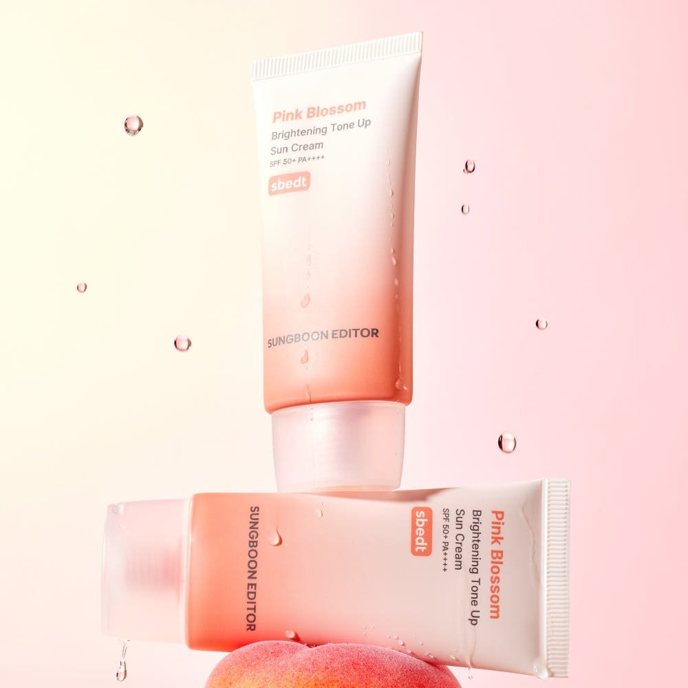 SUNGBOON EDITOR Pink Blossom Brightening Tone Up Sun Cream SPF 50+ PA+++ 50ml - JOSEPH BEAUTY