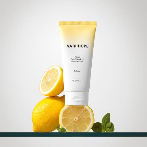 VARIHOPE 8 Days Pure Vitamin C Cleansing Foam 120ml - JOSEPH BEAUTY