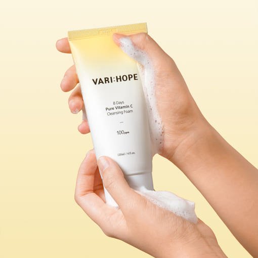 VARIHOPE 8 Days Pure Vitamin C Cleansing Foam 120ml - JOSEPH BEAUTY