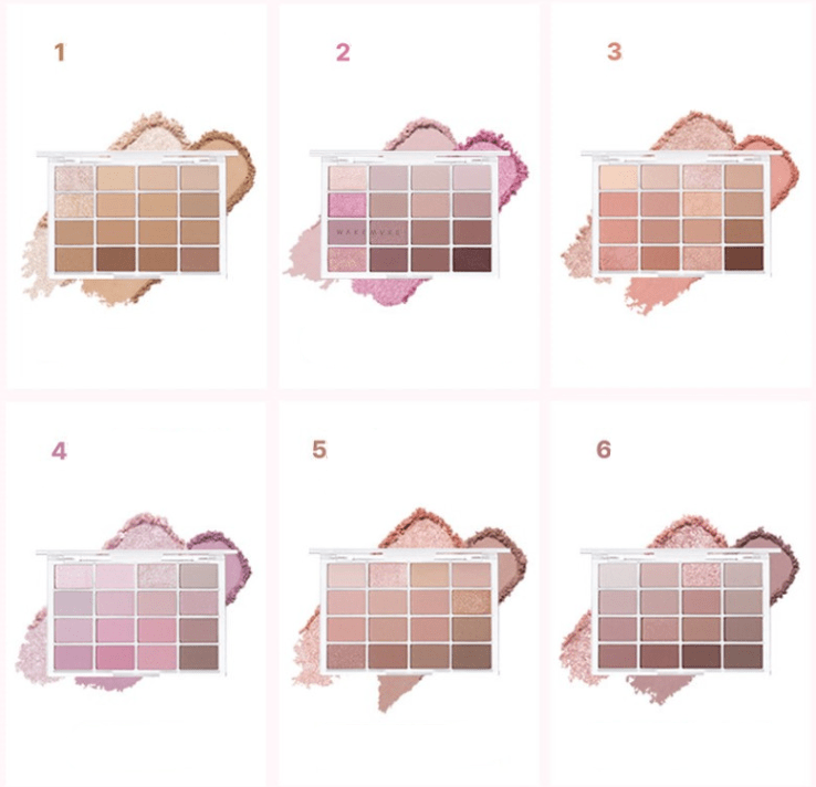 WAKEMAKE Soft Blurring Eye Palette 14g (17colors) - JOSEPH BEAUTY