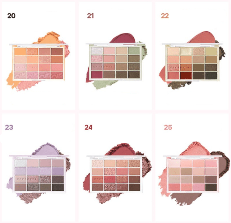 WAKEMAKE Soft Blurring Eye Palette 14g (17colors) - JOSEPH BEAUTY
