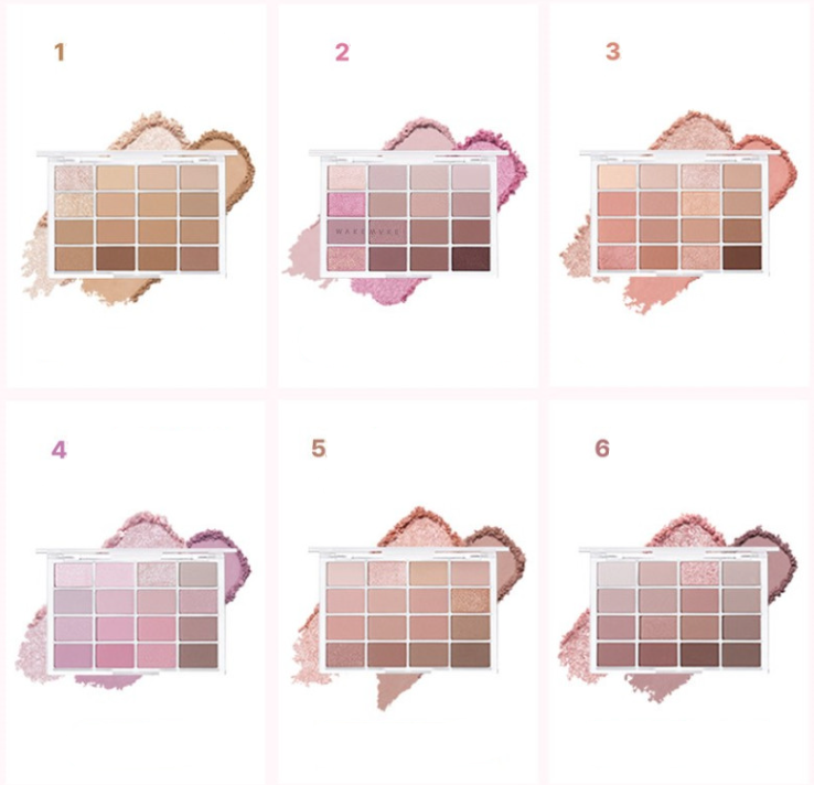 WAKEMAKE Soft Blurring Eye Palette 14g (17colors)