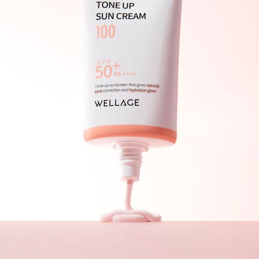 WELLAGE Real Hyaluronic Tone - up Sun Cream SPF50+ PA++++ 50ml - JOSEPH BEAUTY