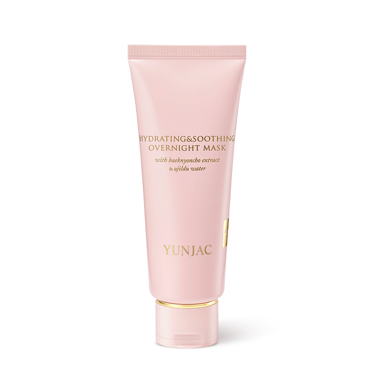 YUNJAC HYDRATING & SOOTHING OVERNIGHT MASK with baeknyoncho extract & ujildu water 100ml - JOSEPH BEAUTY