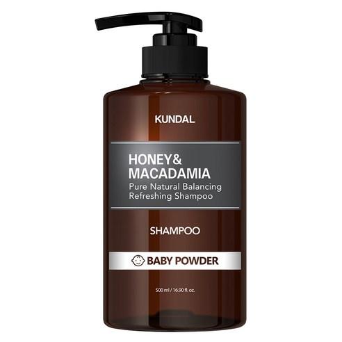 KUNDAL HONEY & MACADAMIA Natural Shampoo (Baby Powder) 500ml - JOSEPH BEAUTY