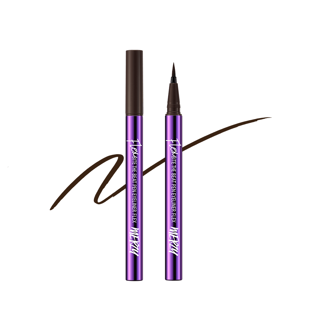 MERZY BITE THE BEAT PEN EYELINER FLEX 0.6g (3 Colors) PF2. MODERN BROWN