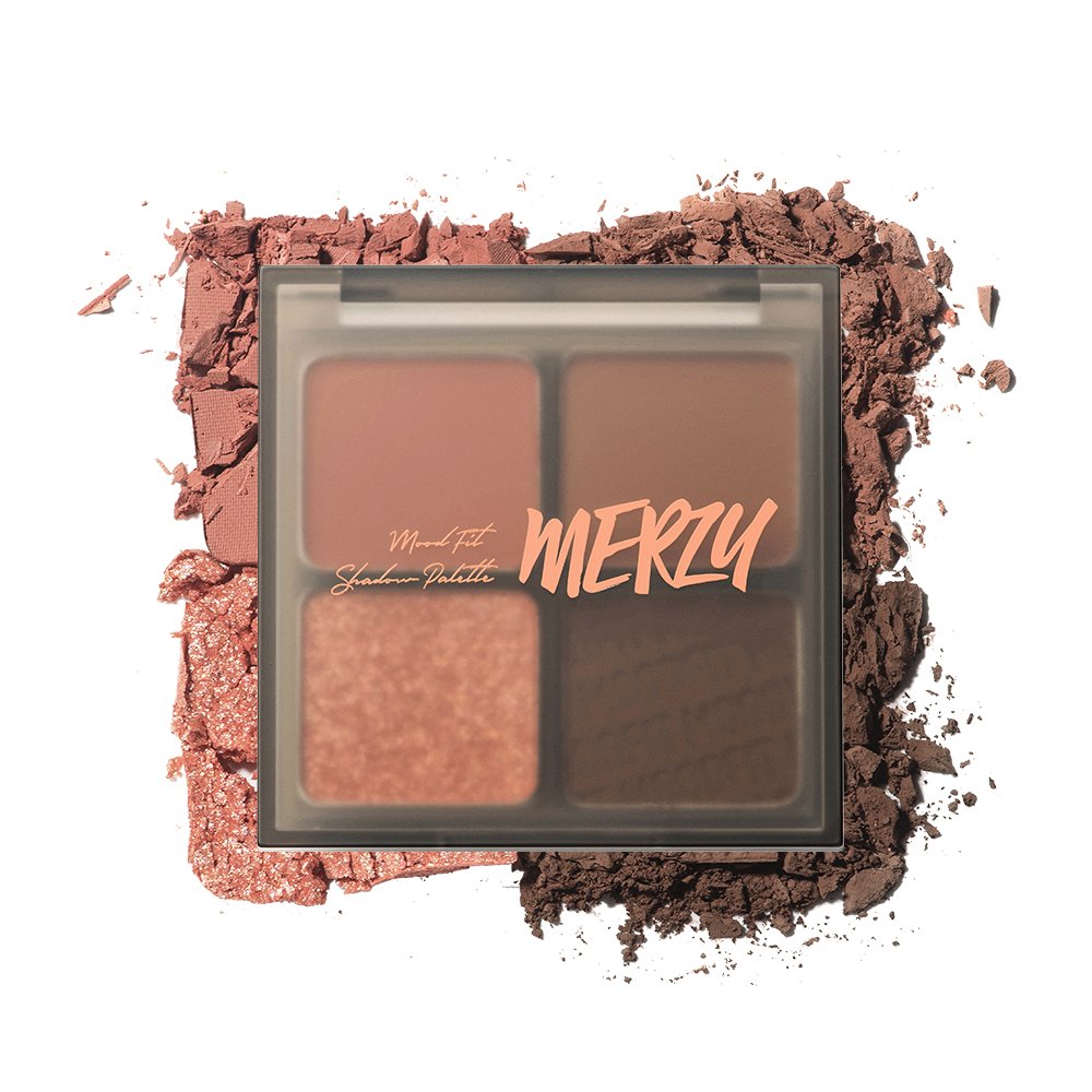 MERZY Mood-Fit Shadow Palette 8g (3 Colors) S2. Joyful Coral