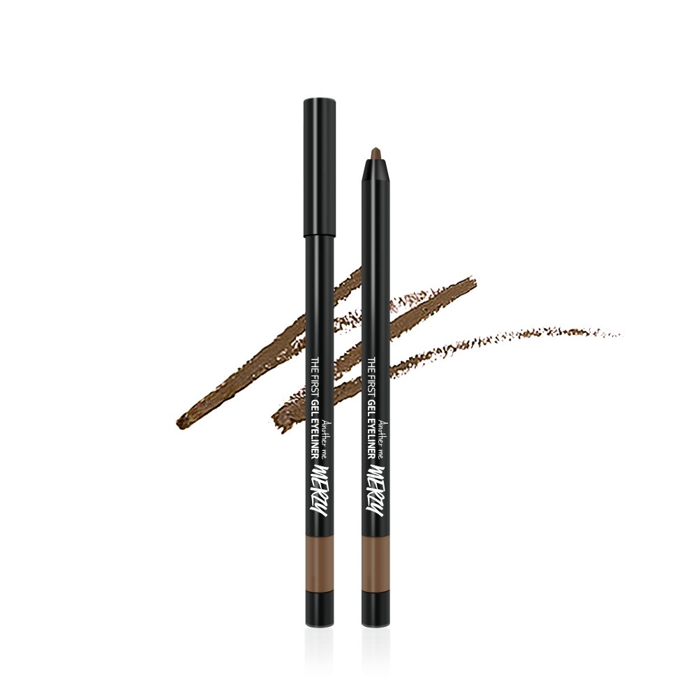 MERZY THE FIRST GEL EYELINER 0.5g (10 Colors) G6. SOFT BROWN