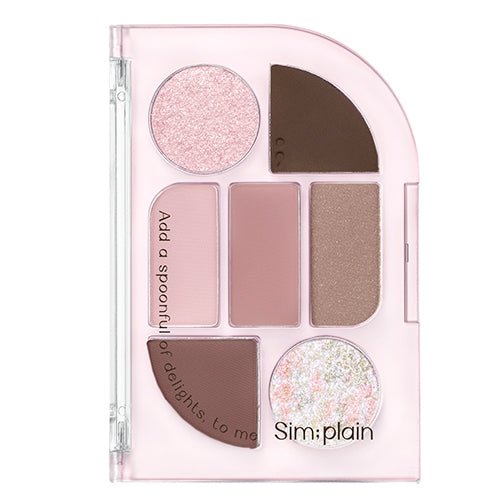 peripera Simplain Eye Palette 1.5gx1.17gx2.18g x 4 (2 Colors) 02 Washed Mauve