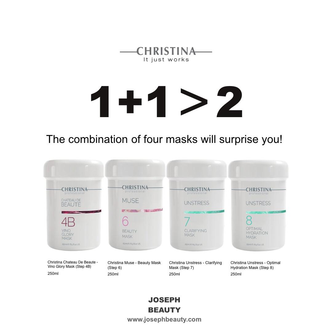 1+1>2: CHRISTINA four masks used in combination will amaze you! - JOSEPH BEAUTY