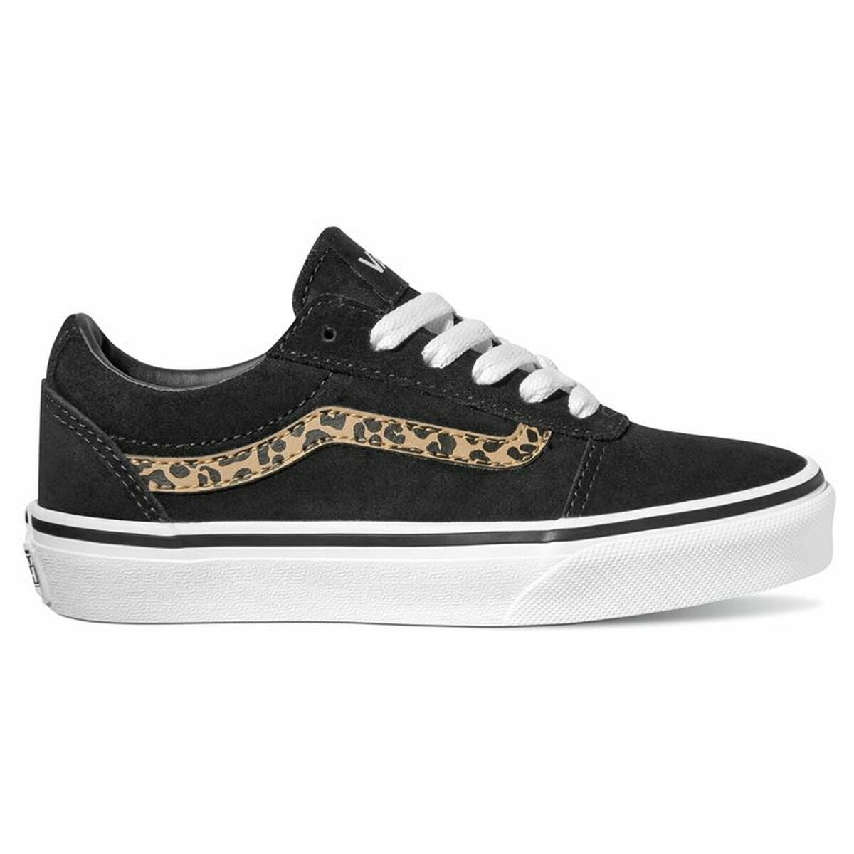 Children’s Casual Trainers Vans Ward Suede Black Leopard