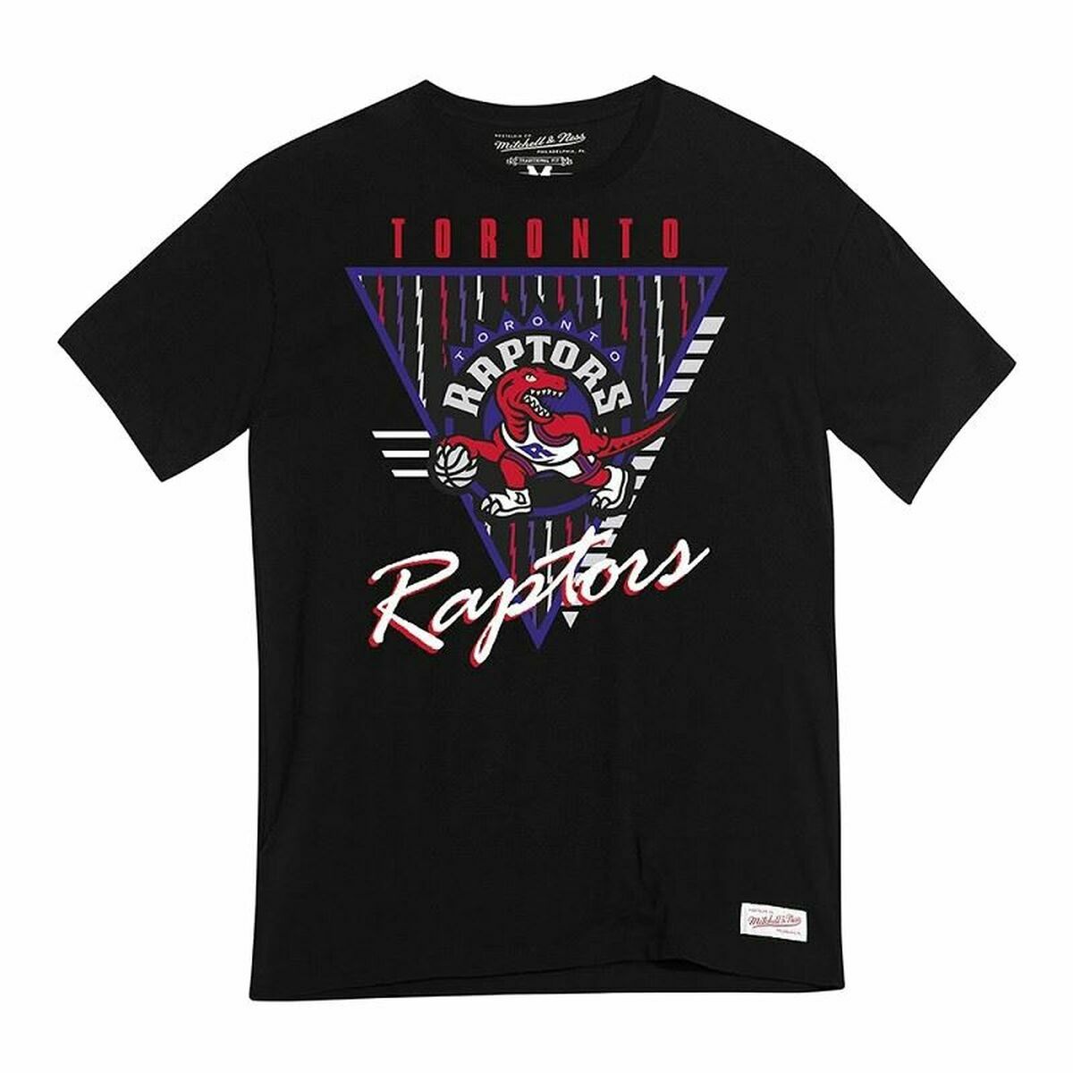 Men’s Short Sleeve T-Shirt Mitchell & Ness NBA Toronto Raptors Black Men