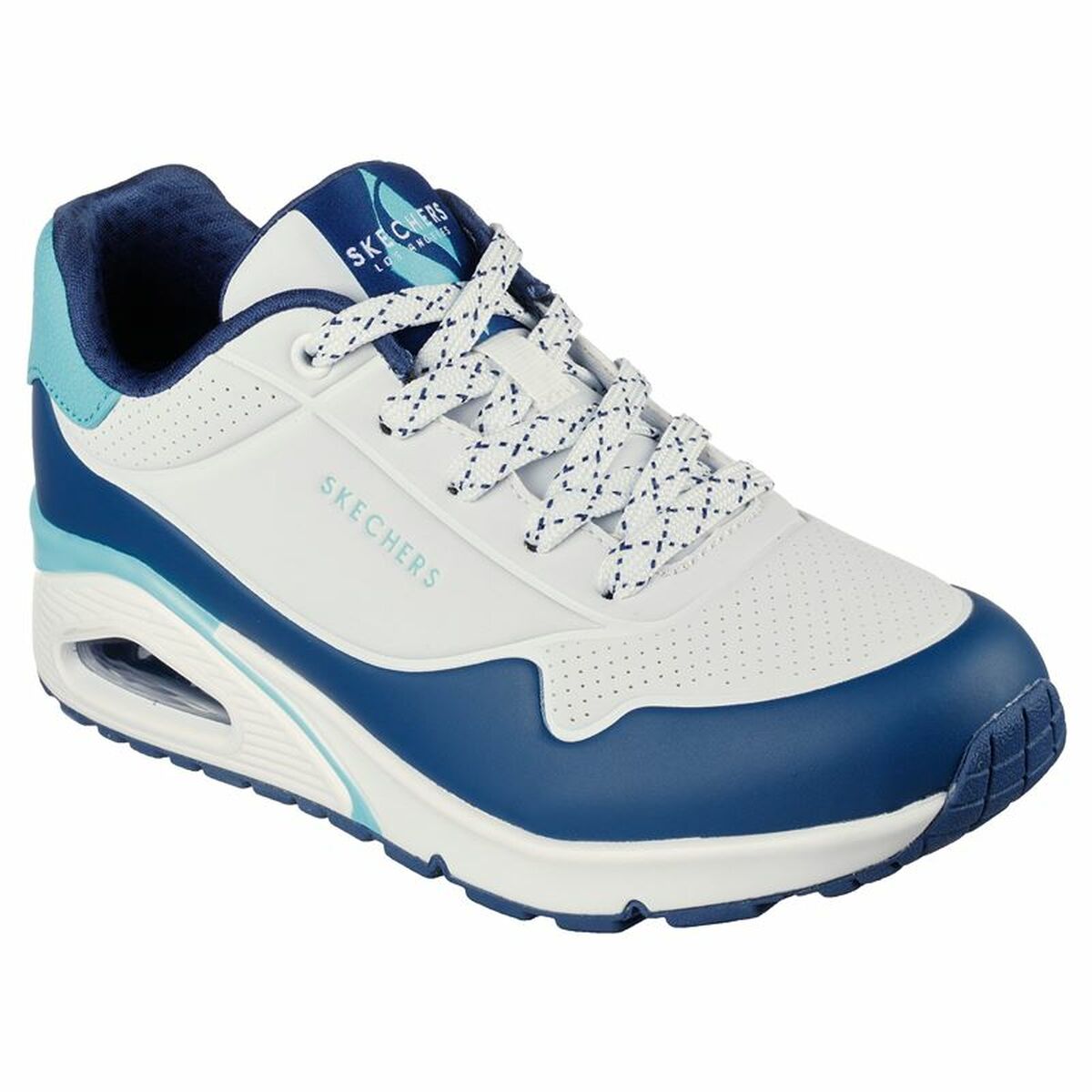 Sports Trainers for Women Skechers Pop Color Fun! Blue White