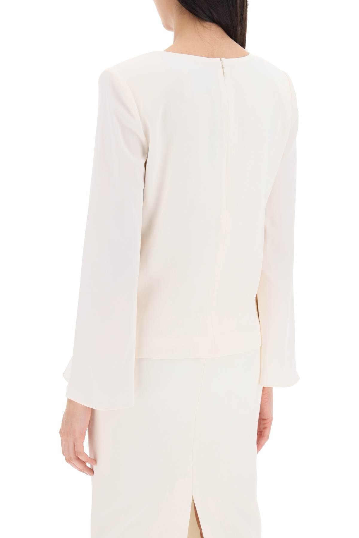 Roland Mouret Roland Mouret "cady top with flared sleeve"