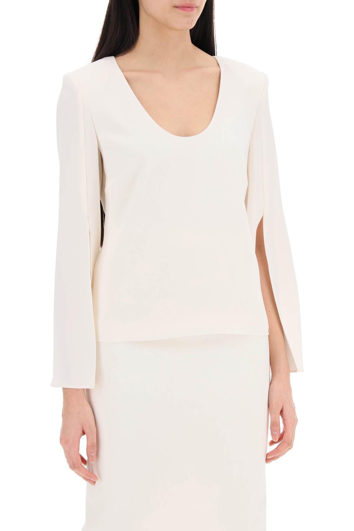 Roland Mouret Roland Mouret "cady top with flared sleeve"