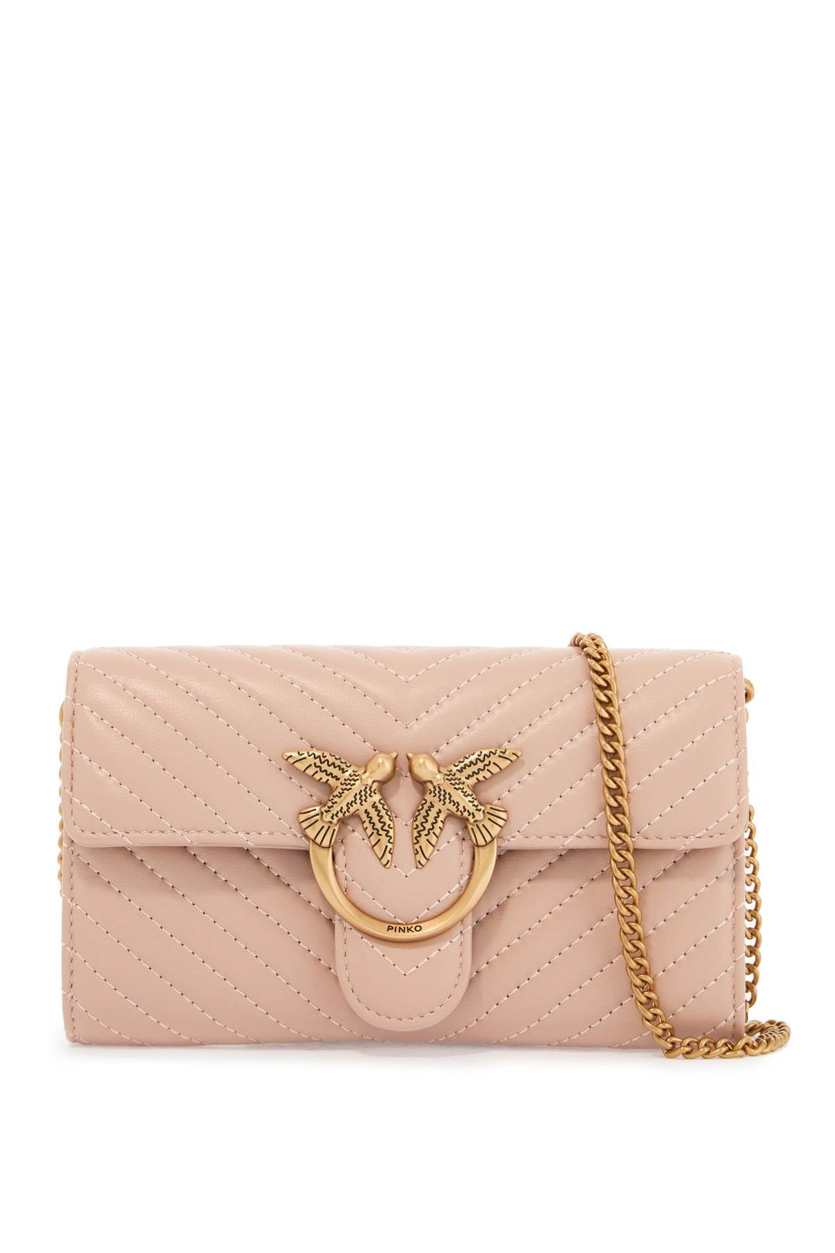 Pinko love bag chevron crossbody bag