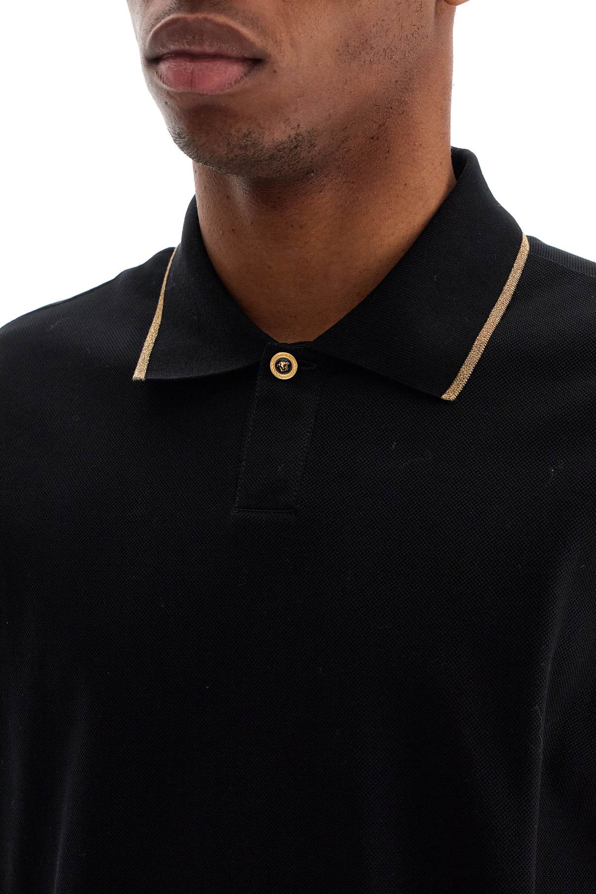 Versace cotton piquã© polo shirt