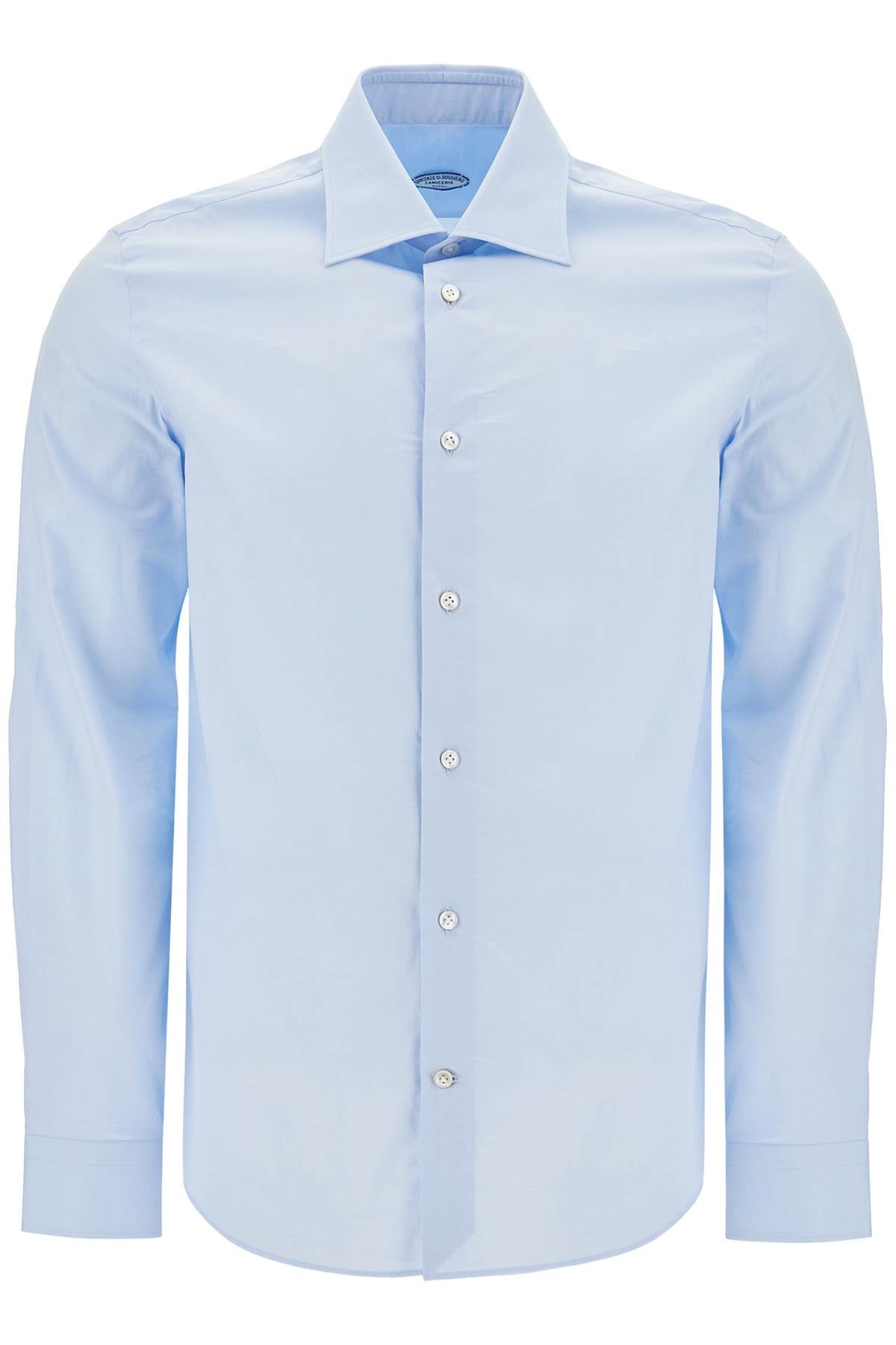 VINCENZO DI RUggIERO slim fit twill shirt for men