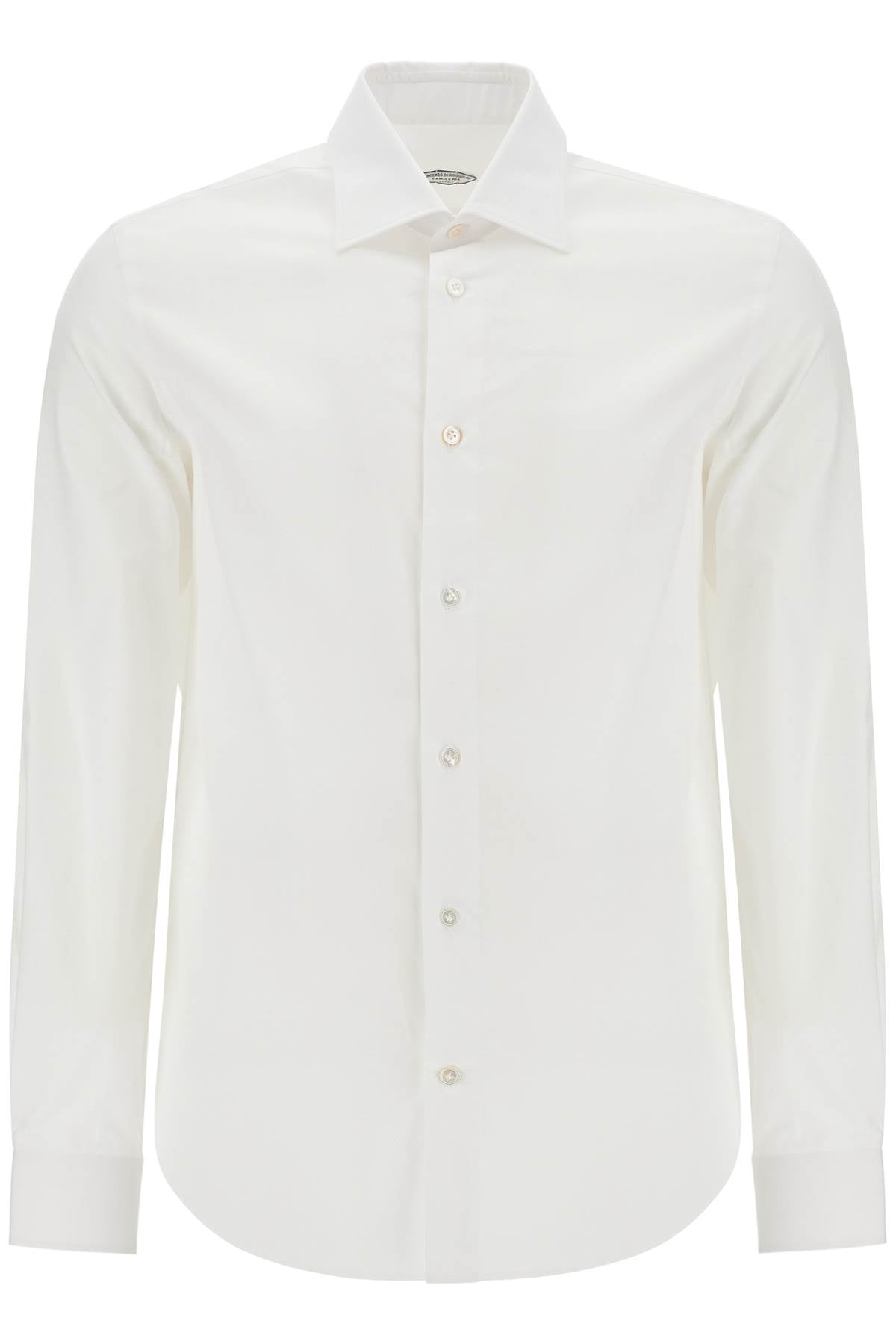 VINCENZO DI RUggIERO slim fit twill shirt for men