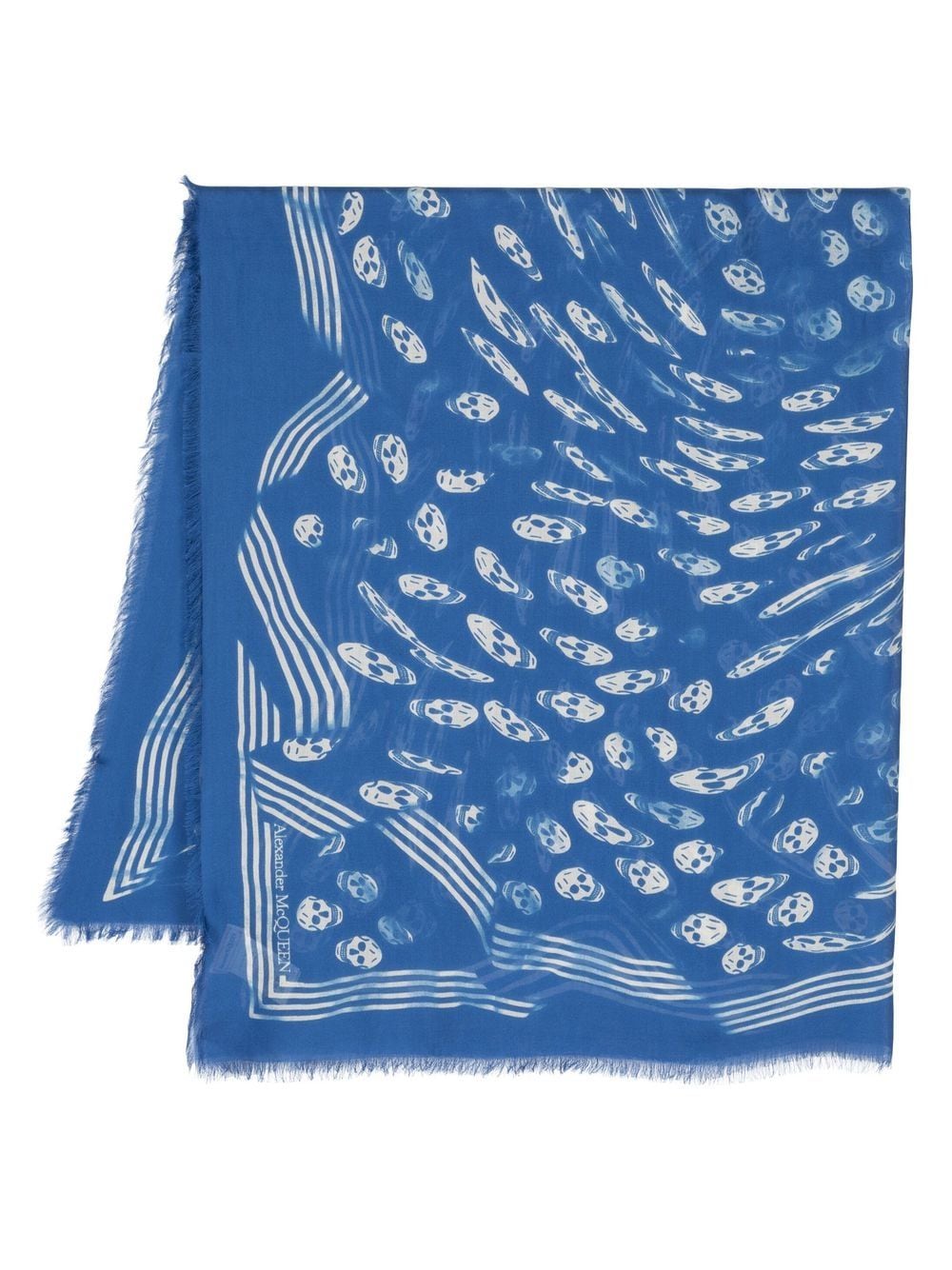 Alexander Mcqueen Alexander McQueen Scarfs Blue