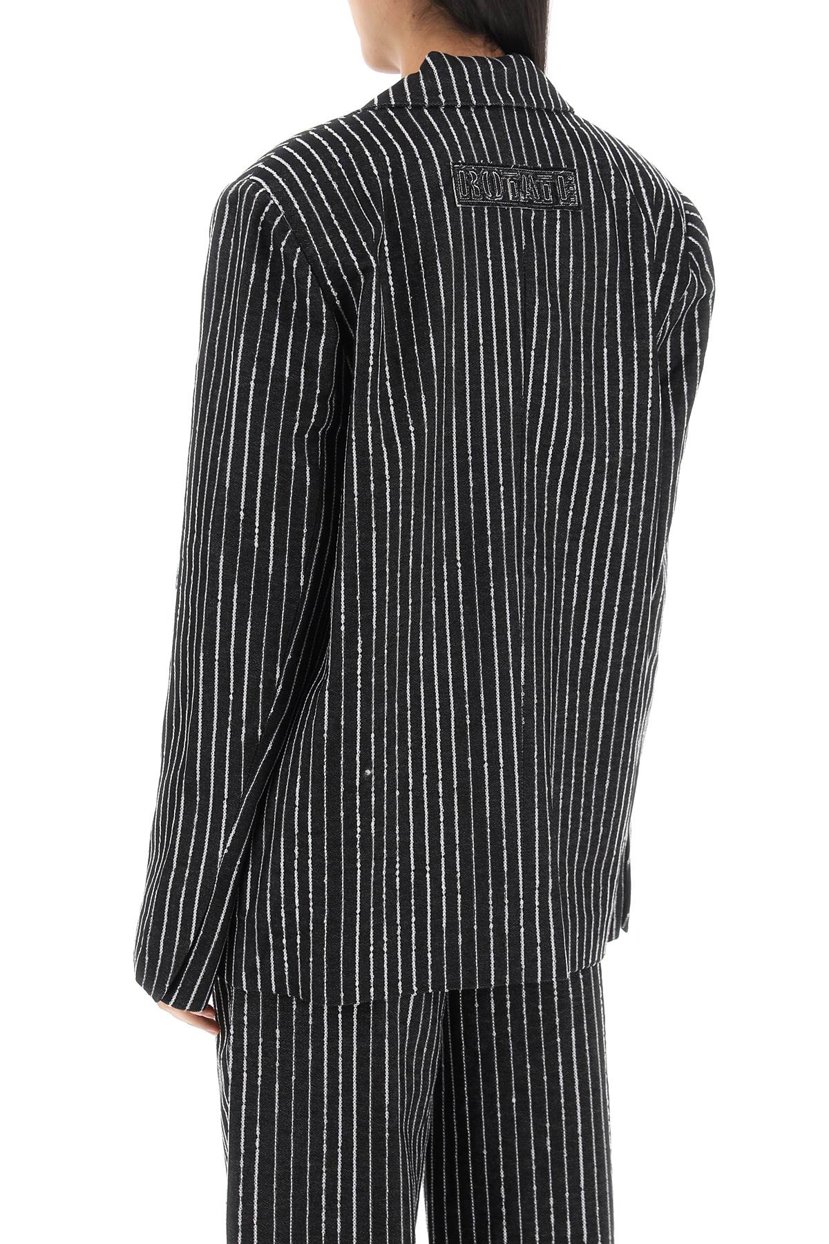 Rotate Rotate blazer with sequined stripes