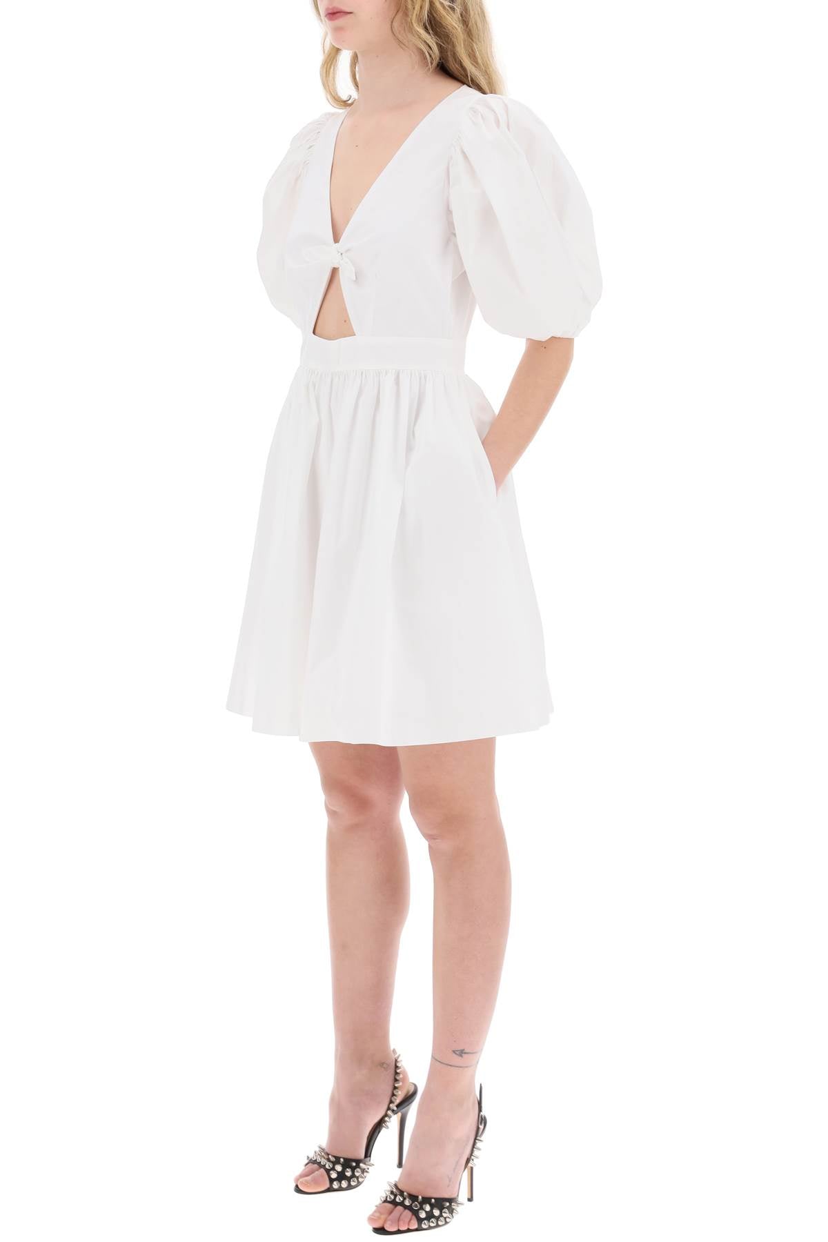 Rotate Rotate mini dress with balloon sleeves and cut-out details