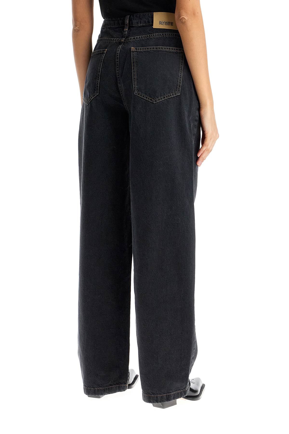 Rotate loose organic denim jeans in