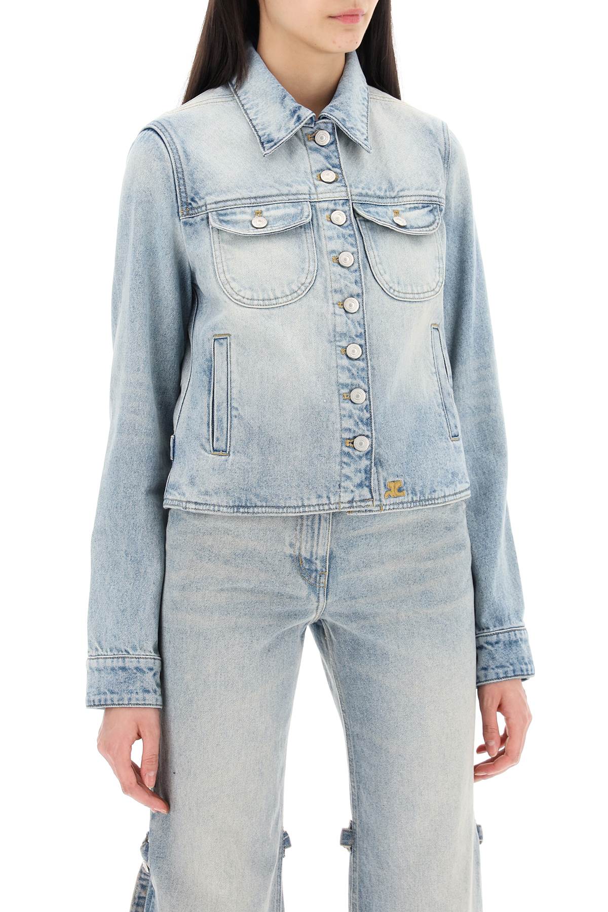 Courreges denim trucker jacket for