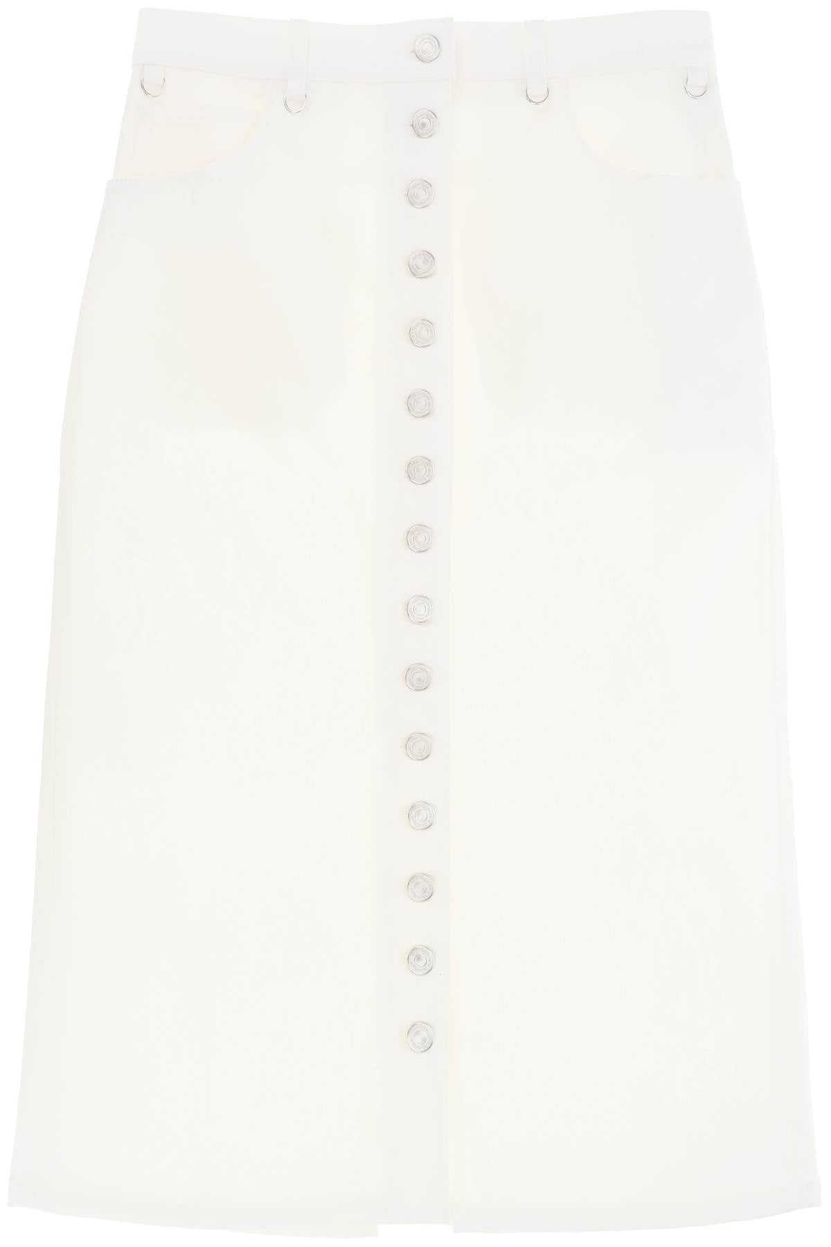 Courreges "denim midi skirt with multif