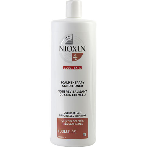 Nioxin Nioxin System 4 Scalp Therapy Conditioner For Fine Chemically Enhanced Noticeably Thinning Hair 33.8 Oz (Packaging May Vary)