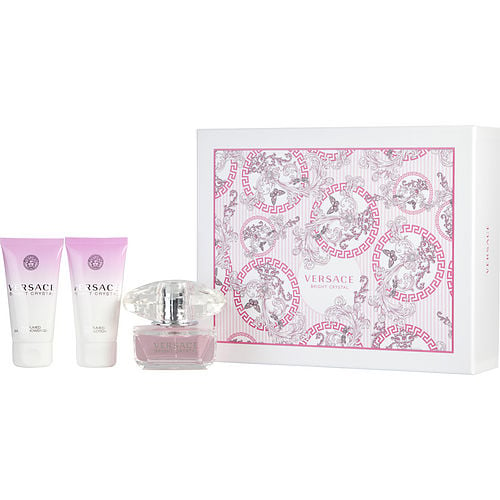 Gianni Versaceversace Bright Crystaledt Spray 1.7 Oz & Body Lotion 1.7 Oz & Shower Gel 1.7 Oz