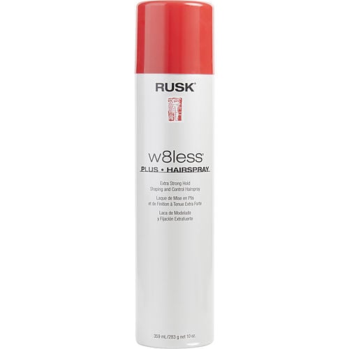 Rusk Rusk W8Less Plus Extra Strong Hold Shaping & Control Hair Spray 55% Voc 10 Oz