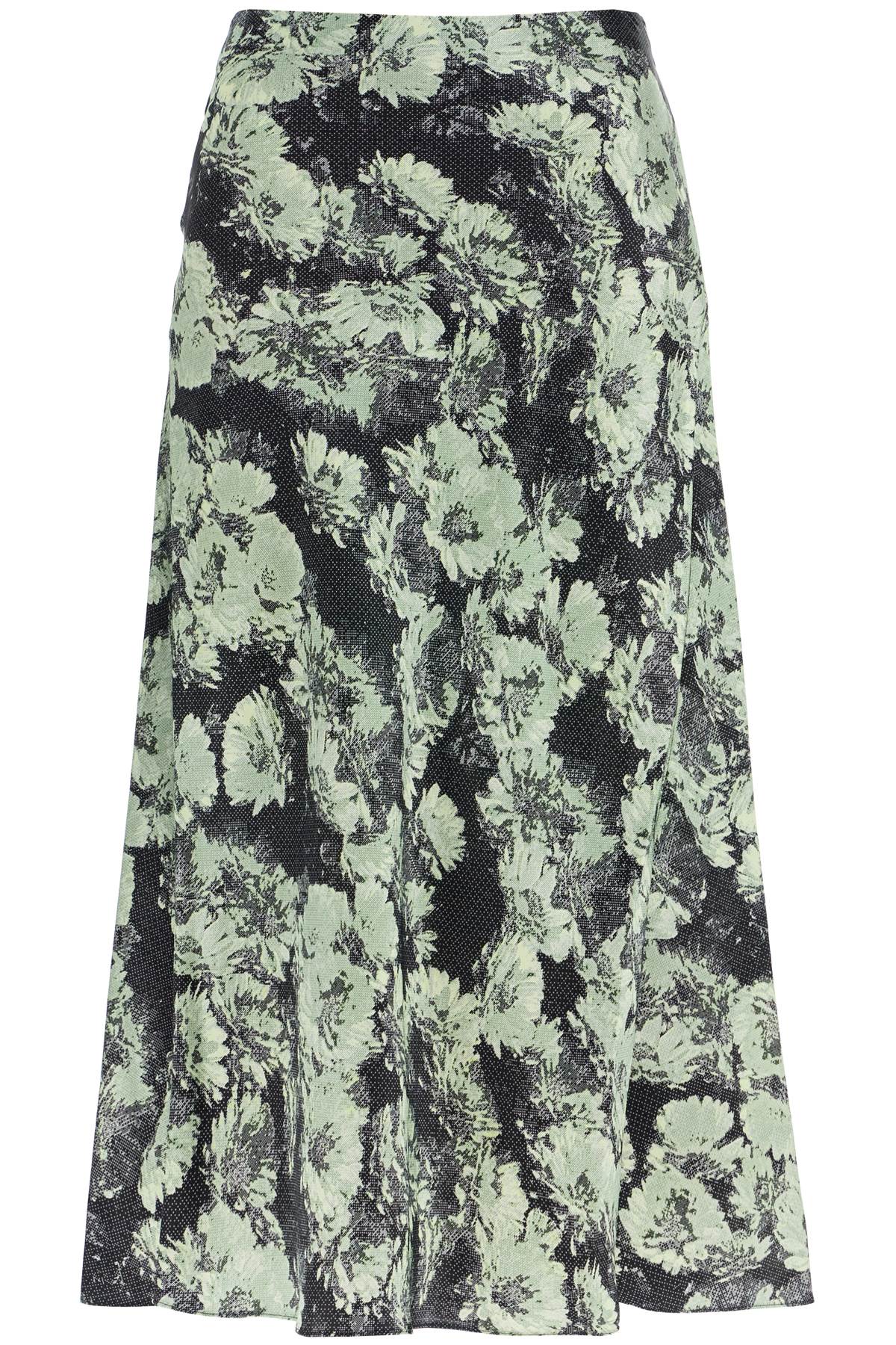 Tory Burch printed satin skirt