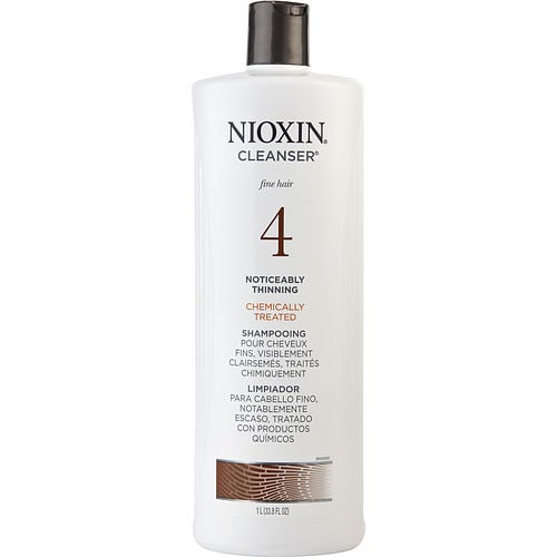 Nioxin Nioxin System 4 Cleanser For Fine Chemically Enhanced Noticeably Thinning Hair Color Safe 33.8 Oz (Packaging May Vary)