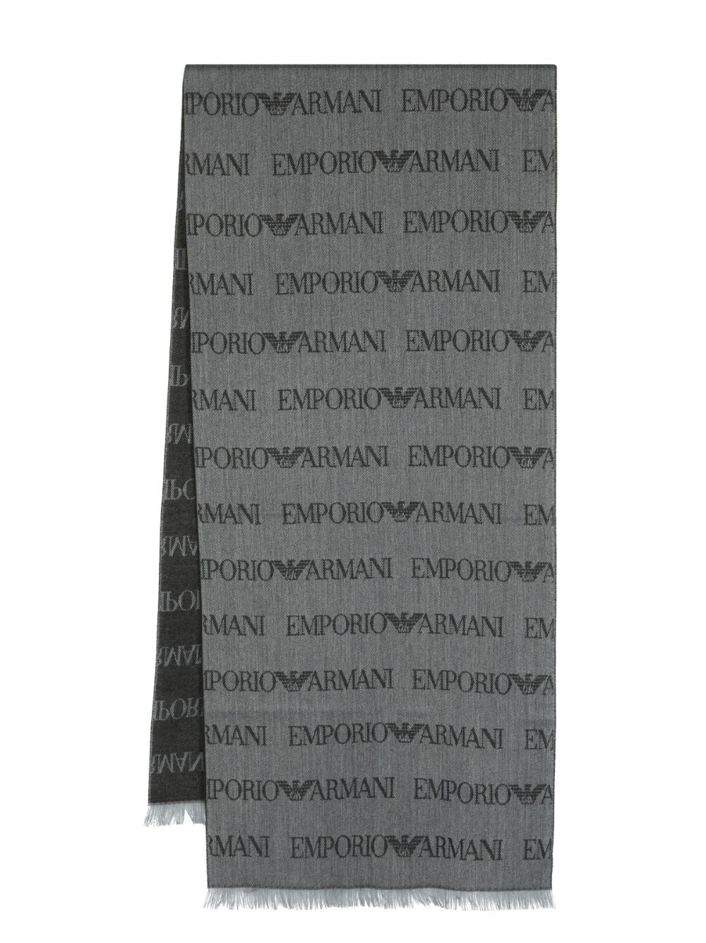 Emporio Armani Scarfs Grey