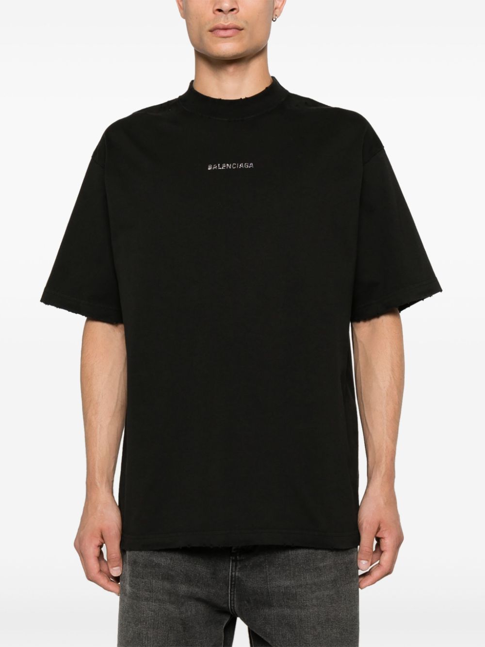 Balenciaga T-shirts and Polos Black