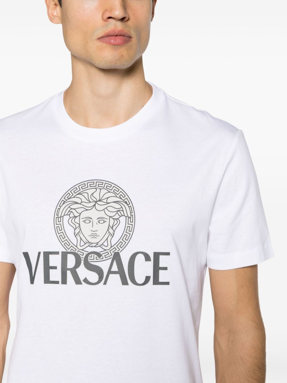 Versace T-shirts and Polos White