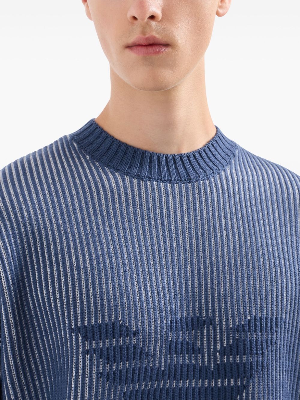 Emporio Armani Sweaters Clear Blue