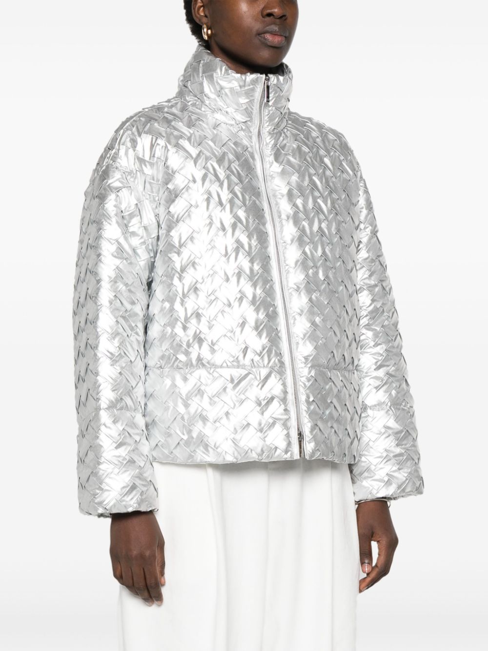 Emporio Armani Coats Silver