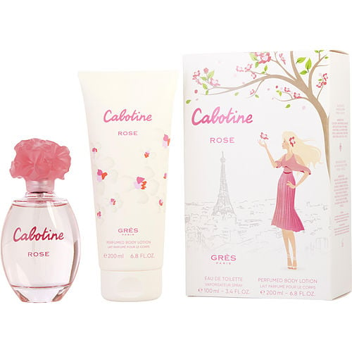 Parfums Gres Cabotine Rose Edt Spray 3.4 Oz & Body Lotion 6.8 Oz