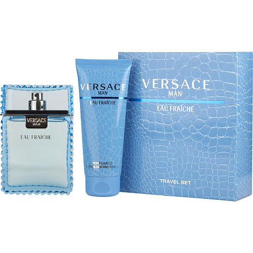 Gianni Versace Versace Man Eau Fraiche Edt Spray 3.4 Oz & Shower Gel 3.4 Oz (Travel Offer)