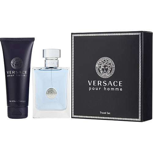 Gianni Versace Versace Pour Homme Edt Spray 3.4 Oz & Hair And Body Shampoo 3.4 Oz (Travel Offer)