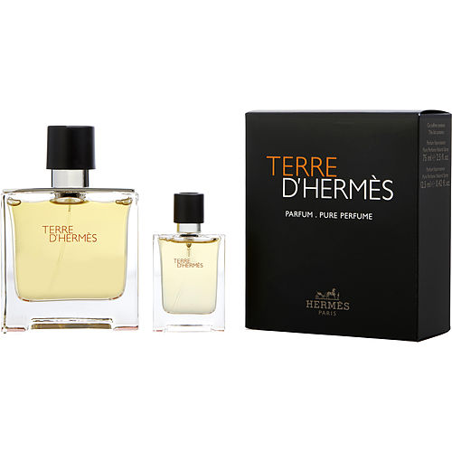 Hermesterre D'Hermesparfum Spray 2.5 Oz & Parfum Spray 0.42 Oz Mini